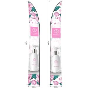 Legend 4m Sublimated Arcfin Double-Sided Flying Banner Skin (Excludes Hardware)