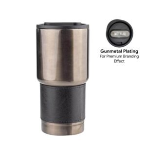 BOLIN - Hans Larsen Insulated Tumbler with Grip Sleeve 530ml - Black